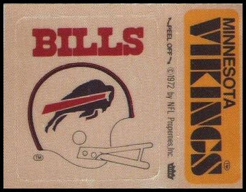 Buffalo Bills Helmet Minnesota Vikings Name